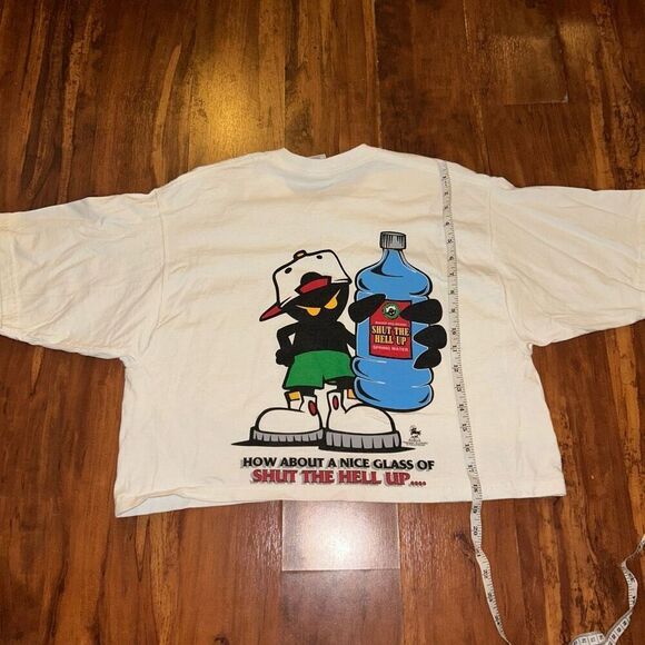 Vintage 90's Whoop A** Sportswear Nice Glass Graphic Tee Size Large - Picture 4 of 5